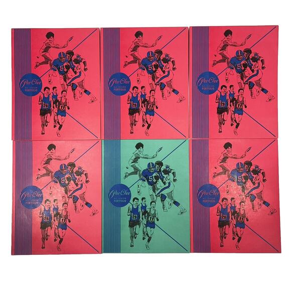 Vintage 1987 Lot Of 6 Pee-Chee All Season Portfolio Folders USA Red Green - Picture 2 of 5